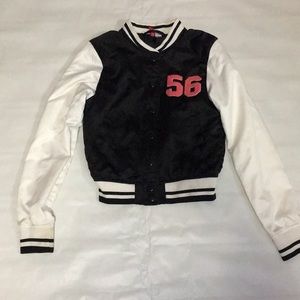 Varsity satin jacket
